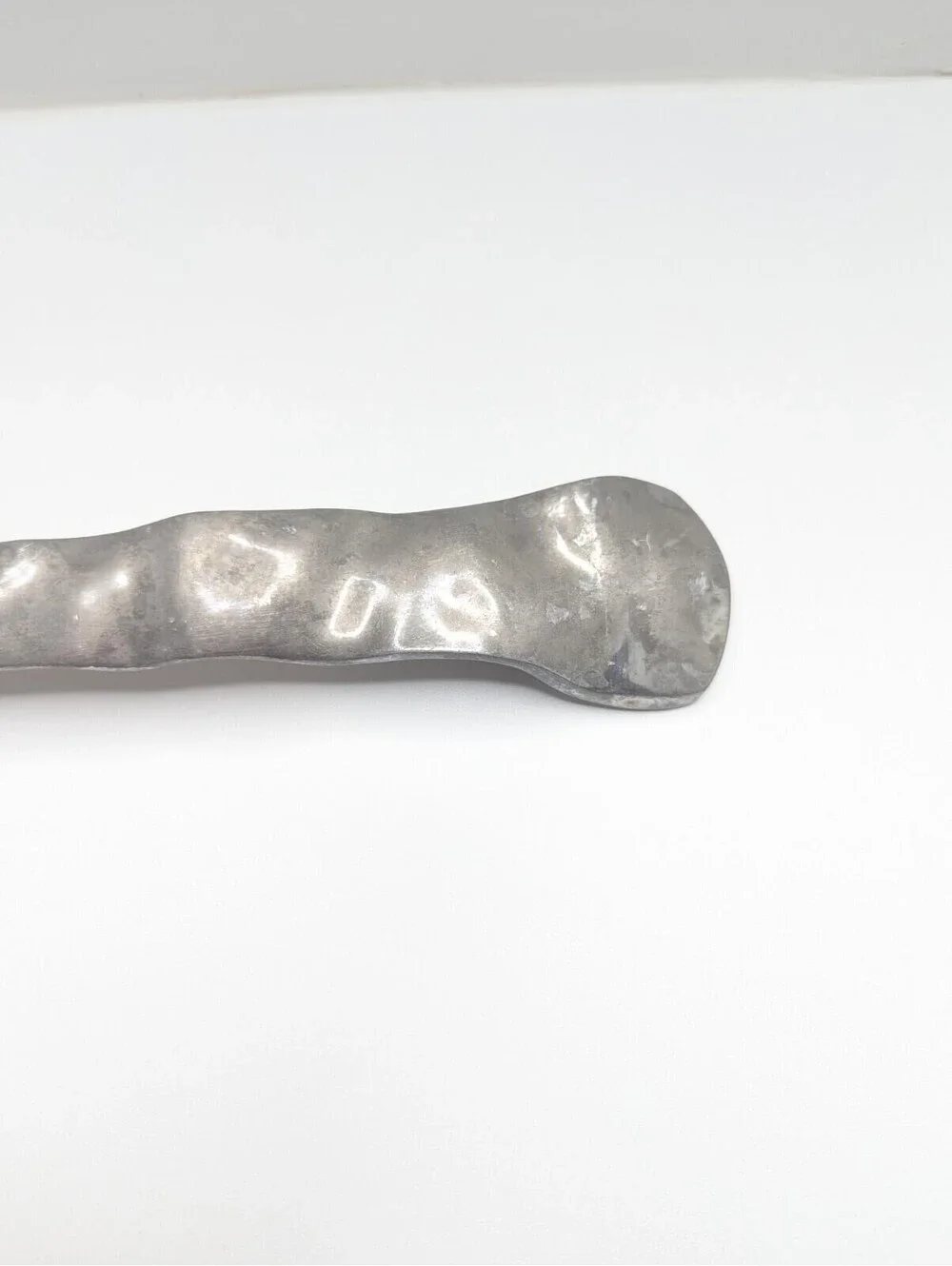 Vintage Collectible Cast Aluminum Salad Serving Spoon Sculptured 11